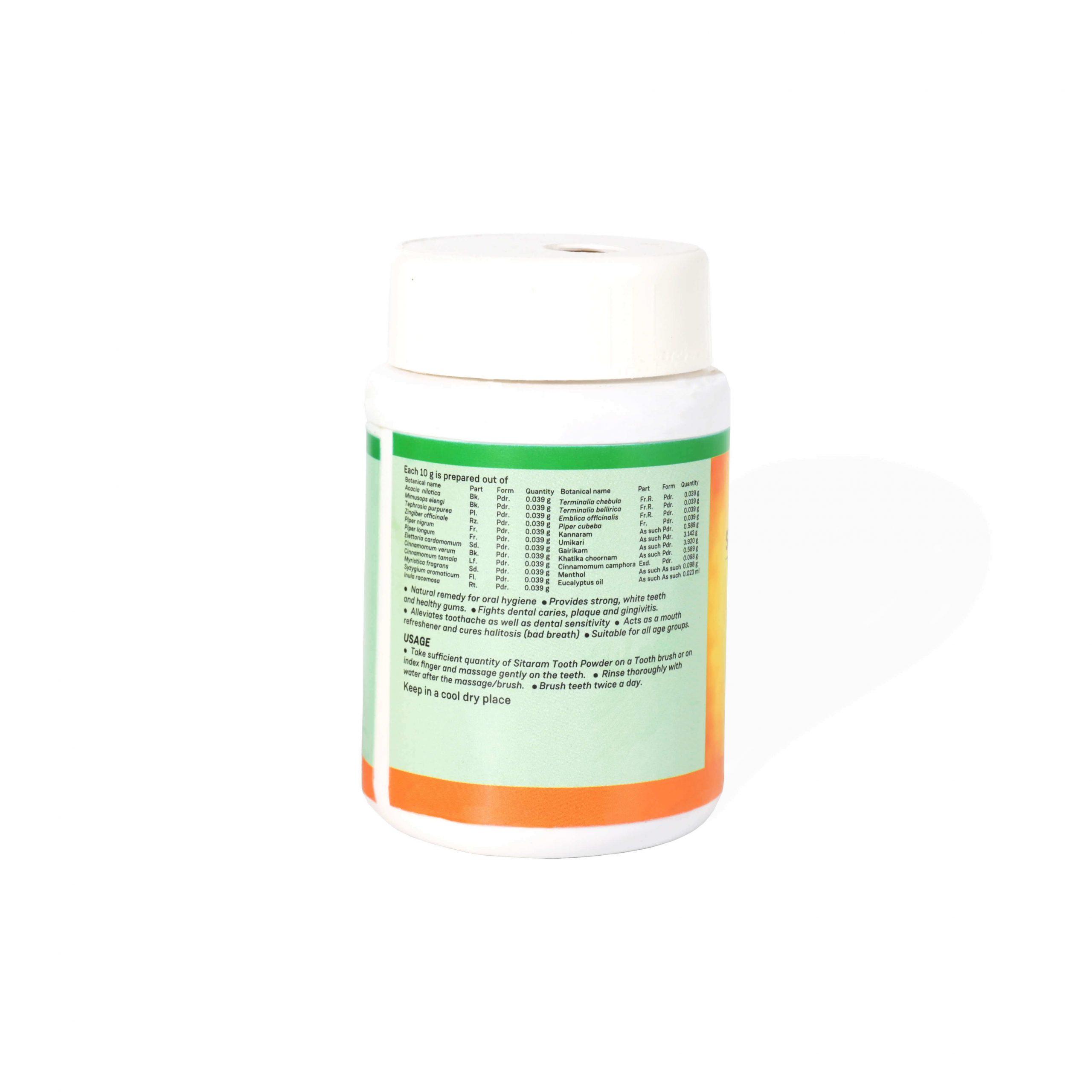 SITARAM TOOTH POWDER 50 GM