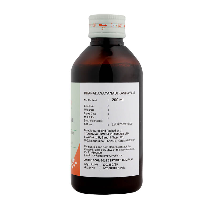 DHANADANAYANADI KASHAYAM 200 ML
