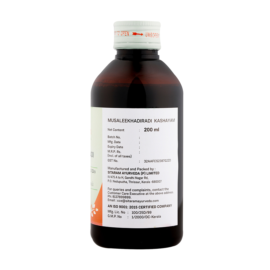 MUSALEEKHADIRADI KASHAYAM - 200 ML