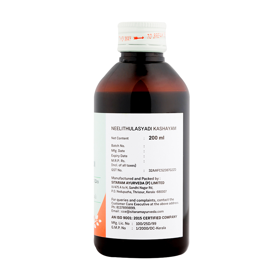 NEELITHULASYADI KASHAYA 200 ML